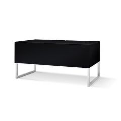 Lacquered Black Media Cabinet Stand 100cm